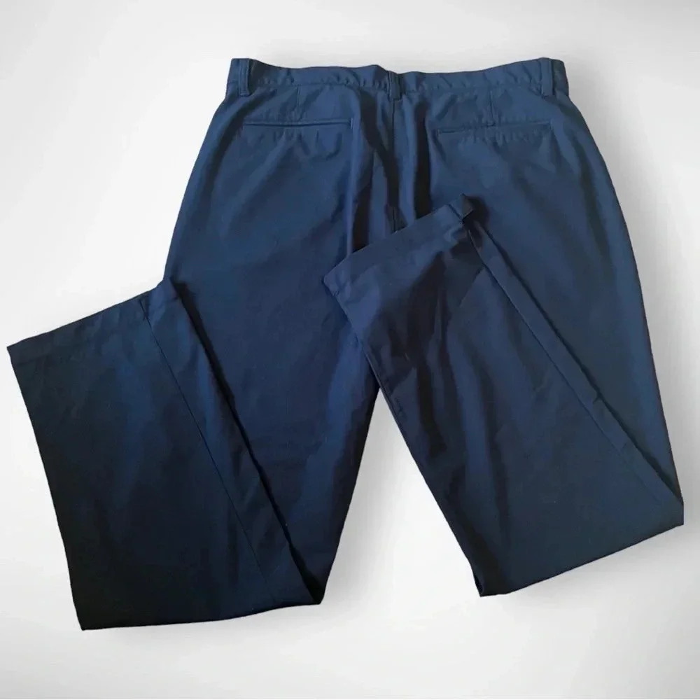 BANANA REPUBLIC Men's Aiden Fit Navy Blue Chinos Size 35 X‎ 32 | EUC